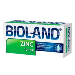 Bioland Zinc 15mg, 40 cpr, Biofarm