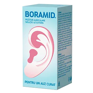 Boramid solutie auriculara, 10 ml, Biofarm