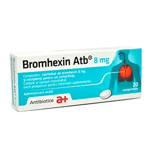 Bromhexin 8 mg, 20 comprimate, Antibiotice SA