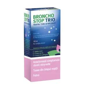 Bronchostop Trio pentru tuse si raceala solutie orala, 120 ml, MagnaPharm Marketing & Sales Romania