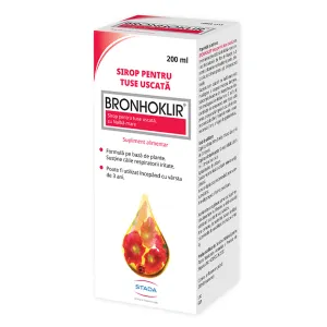 Bronhoklir sirop tuse uscata, 200 ml, Stada M&D