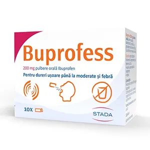 Buprofess 200 mg, pulbere orala, 10 plicuri, Stada Hemofarm