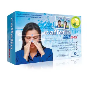 Caffetin Coldmax 1000mg/12.2mg, pulbere solutie orala, 10 plicuri, UPSA Franta