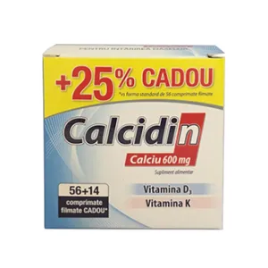 Calcidin, 56 comprimate + 14 comprimate, Natur Produkt Zdrovit