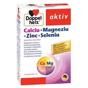Doppelherz Calciu Magneziu Zinc Seleniu, 30 comprimate, Queisser Pharma