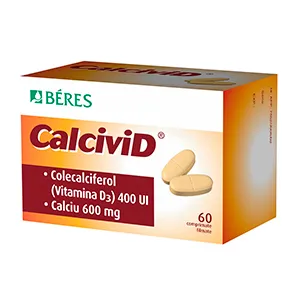 Calcivid, 60 comprimate filmate, Beres Pharmaceuticals Private