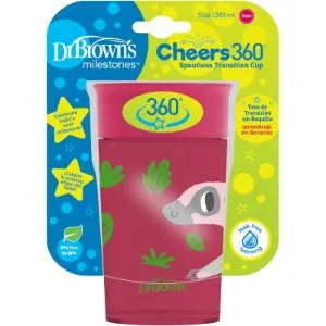 Canita Cheers 360, 300 ml,  Rosu, design, BPA Free, Dr. Brown's