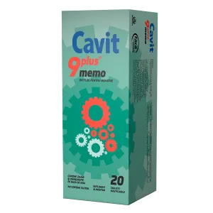 Cavit 9 Plus Memo, 20 tablete masticabile, Biofarm