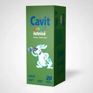 Cavit Junior cu luteina, 20 tablete masticabile, Biofarm