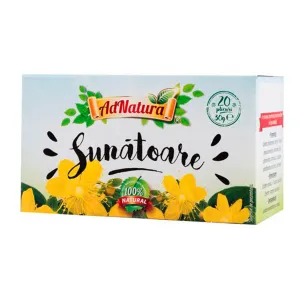 Ceai de sunatoare, 20 plicuri, Adnatura