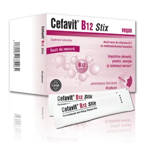 Cefavit B12 Stix, 45 plicuri, 3F Plantamed