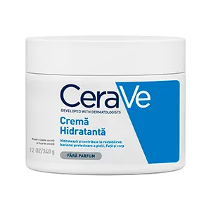 Crema hidratanta de fata si corp pentru piele uscata si foarte uscata, 340 g, CeraVe