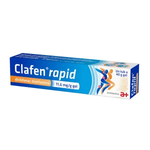 Clafen Rapid 11.6 mg/g gel, 40 g, Antibiotice
