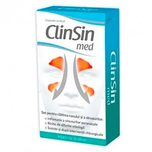 Clinsin MED Set irigator + 16 plicuri, Natur Produkt Zdrovit