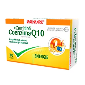 Coenzima Q10 + Carnitina, 30 capsule, Walmark Romania
