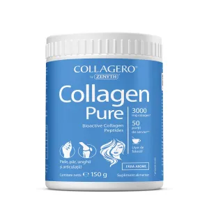 Colagen Pure pulbere pentru piele si articulatii, 150 g, Zenyth