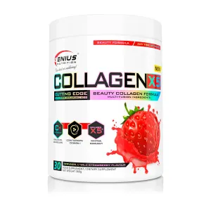 Colagen-X5 Capsuni, 360 grame, Genius Nutrition