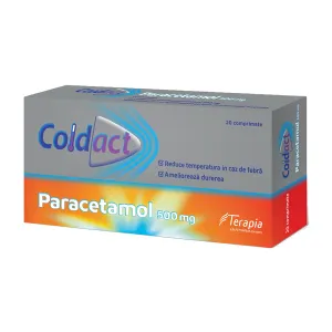 Coldact 500mg, 20 comprimate, Terapia