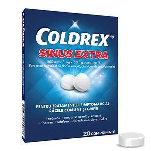 Coldrex Sinus Extra 500 mg/ 3 mg/ 50 mg, 10 comprimate, Perrrigo