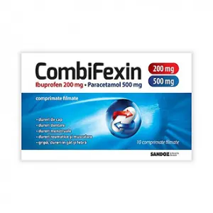 Combifexin, 200 mg/500 mg, 10 comprimate filmate, Lek Pharmaceutical