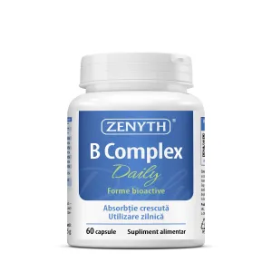 Complex de vitamine B pentru energie zilnica, 60 Capsule, Zenyth