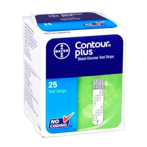 Contour plus Bandelete de testare, 25 bucati, Pharmalink