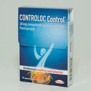 Controloc Control 20 mg, 14 comprimate gastrorezistente, Nycomed Pharma