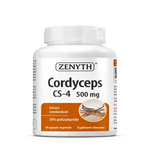 Cordyceps CS-4 pentru energie si vitalitate, 60 Capsule, Zenyth