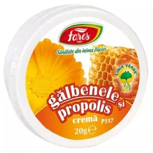Crema de galbenele si propolis, P117, 20 g, Fares