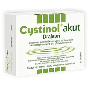 Cystinol Akut, 60 drajeuri, 3F Plantamed