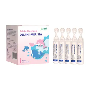 Delphi-Mer HA soluţie hipertona, 20 unidoze, 5 ml, Adya Green Pharma