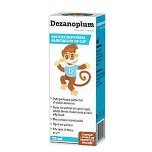 Dezanoplum solutie impotriva paduchilor de cap, 75 ml, Natur Produkt Zdrovit