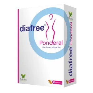 Diafree Ponderal, 30 comprimate, Polisano Pharmaceuticals