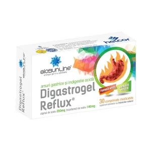 Digastrogel Reflux, 30 comprimate masticabile, AC Helcor Pharma