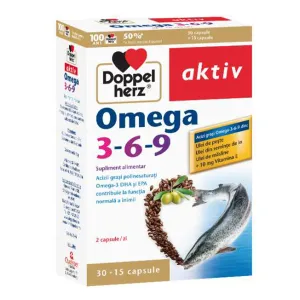 Doppelherz Aktiv Omega 3-6-9, 30 capsule +15 capsule GRATIS, Queisser Pharma