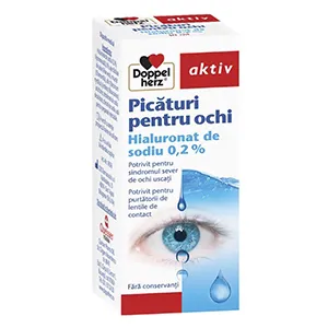 Doppelherz Aktiv picaturi de ochi Hialuronat de sodiu 0.2%, 10 ml, Queisser Pharma