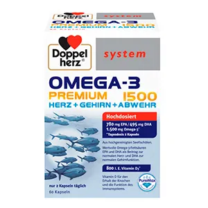 Doppelherz System Omega-3 Premium 1500, 60 capsule, Queisser Pharma