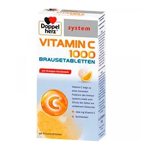 Doppelherz System Vitamina C 1000, 40 comprimate efervescente, Queisser Pharma