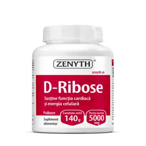D-Ribose pentru energie celulara, 140 g, Zenyth