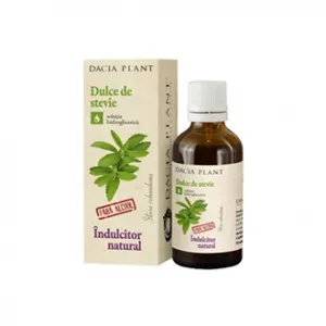 Dulce de stevie indulcitor natural, 50 ml, Dacia Plant