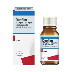 Duofilm 167mg/ml+167mg/ml solutie cutanata, 15 ml, Stada Hemofarm