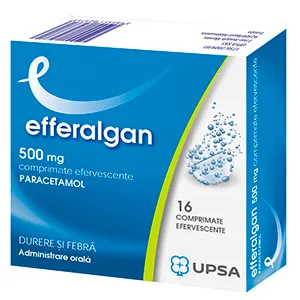 Efferalgan 500 mg, 16 comprimate efervescente, Upsa Franta