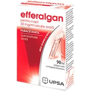Efferalgan pentru copii 30mg/ml solutie orala,  90 ml,  Upsa Franta