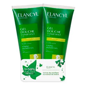 Elancyl gel de dus cu iedera, 200ml, 1+1 cu 50% reducere, Pierre Fabre Dermo-Cosmetique