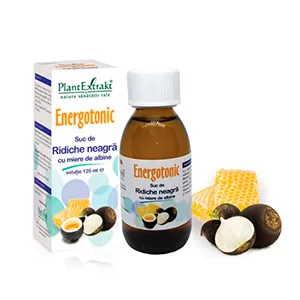 Energotonic Suc de Ridiche Neagra cu miere de albine, 125 ml, Plantextrakt