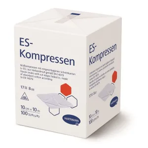 Es-Kompressen comprese sterile, 12 straturi 10 cm x 10 cm, 100 bucati, Paul Hartmann