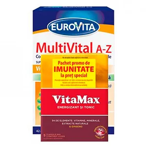 Eurovita Multivital A-Z, 42 comprimate + Vitamax 5 capsule, Pret special, Omega Pharma