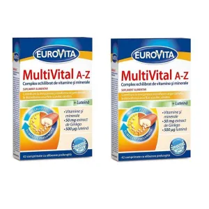 Pachet Eurovita MultiVital A-Z, 42 comprimate cu eliberare prelungita, Perrigo Romania