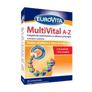 Eurovita Multivital A-Z TF, 40 comprimate cu eliberare prelungita, Omega Pharma
