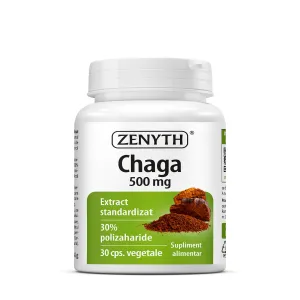 Extract de Chaga pentru imunitate si antioxidanti, 30 Capsule, Zenyth